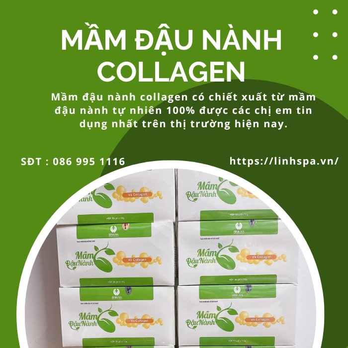 Mầm đậu nành và collagen