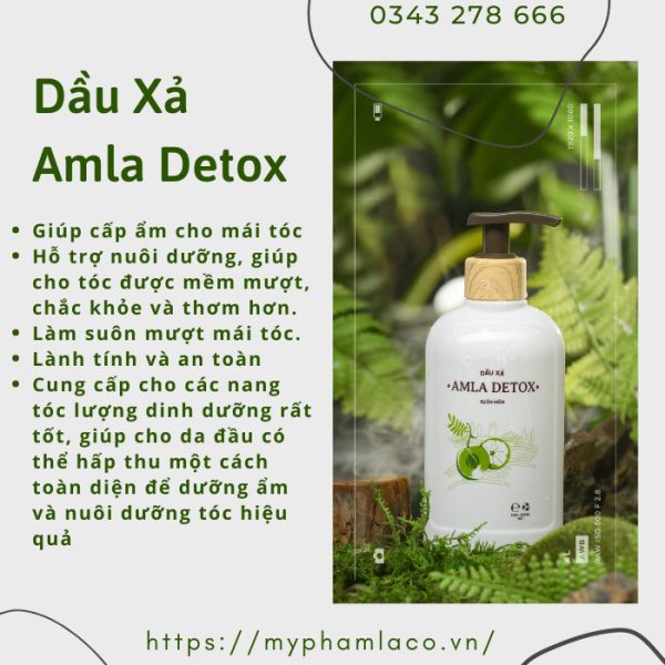 Công dụng của dầu xả Amla Detox
