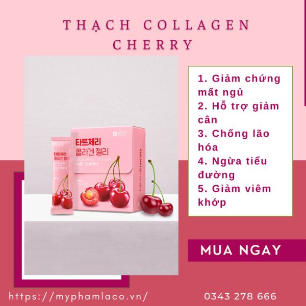 Thạch collagen cherry